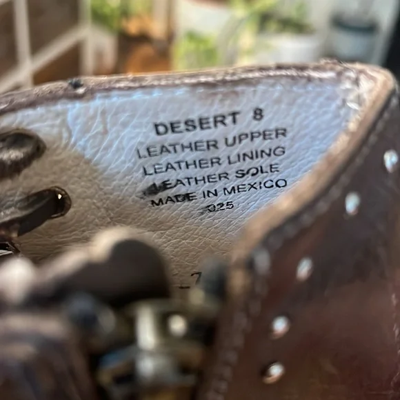 Freebird Leather Studded Brown Ankle Boots-Desert size 8 - Picture 7 of 15